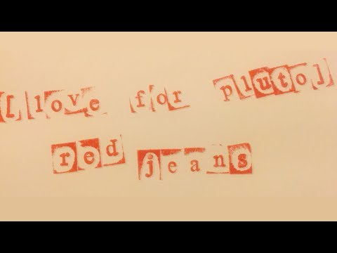 [love for pluto] - Red Jeans