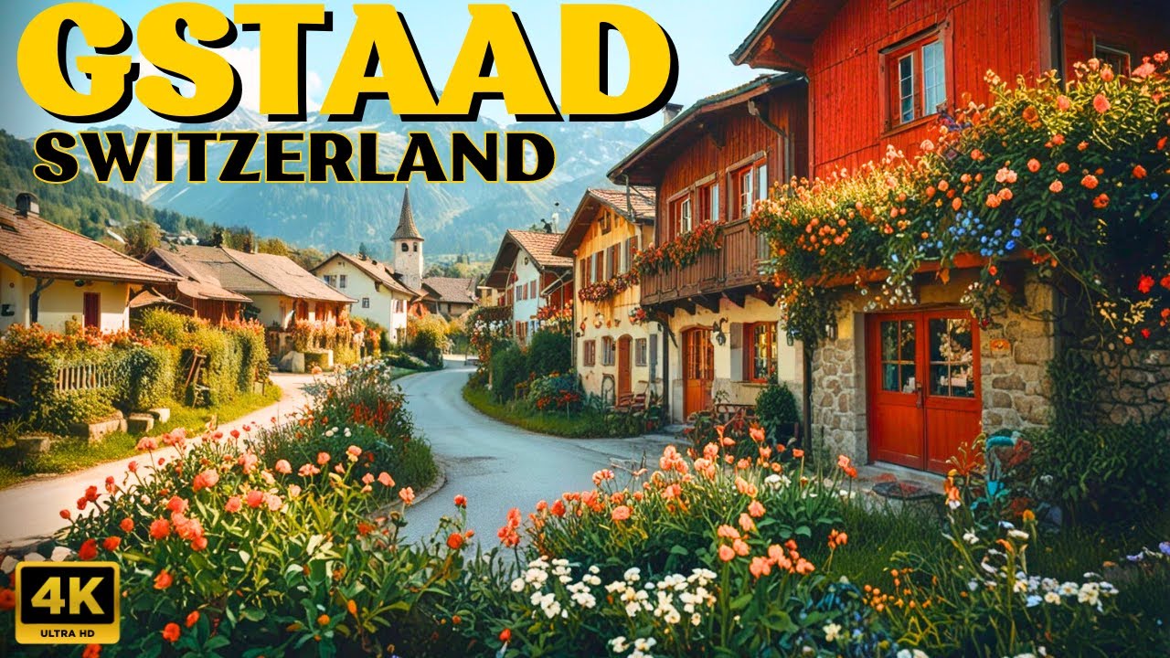 Embark on a captivating walking tour of Gstaad.