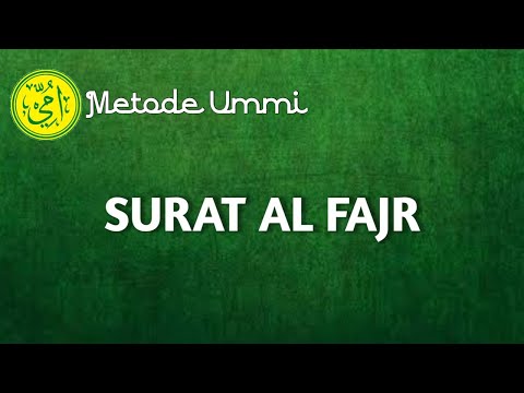 SURAT AL FAJR  | Metode Ummi