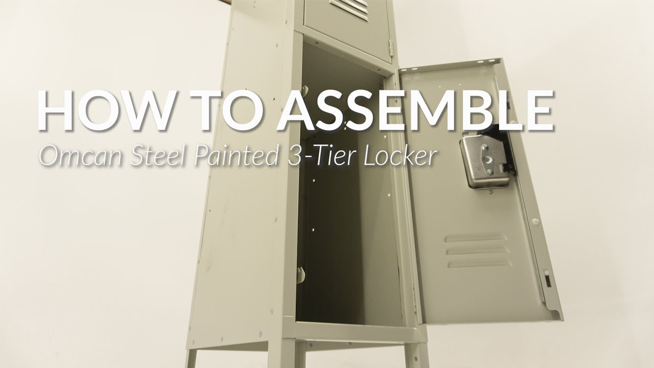 Video thumbnail for 3 Tier, 1 Bank Steel Locker – Beige