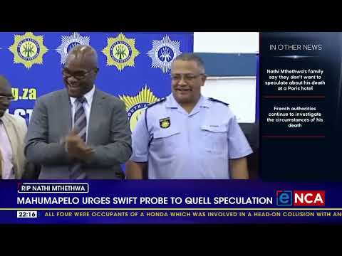 Mahumapelo urges swift probe to quell speculation around Mthethwa death
