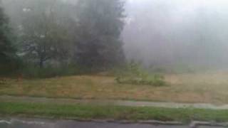preview picture of video 'Tree falling down on my car during storm in Montvale, NJ'