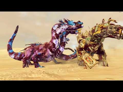 Khemrian Warsphinx VS War Hydra - Tomb Kings - Total War: Warhammer 2