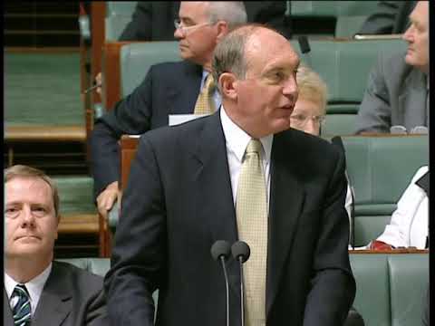 Gallery protester jumps onto floor of parliament (12/02/2004)
