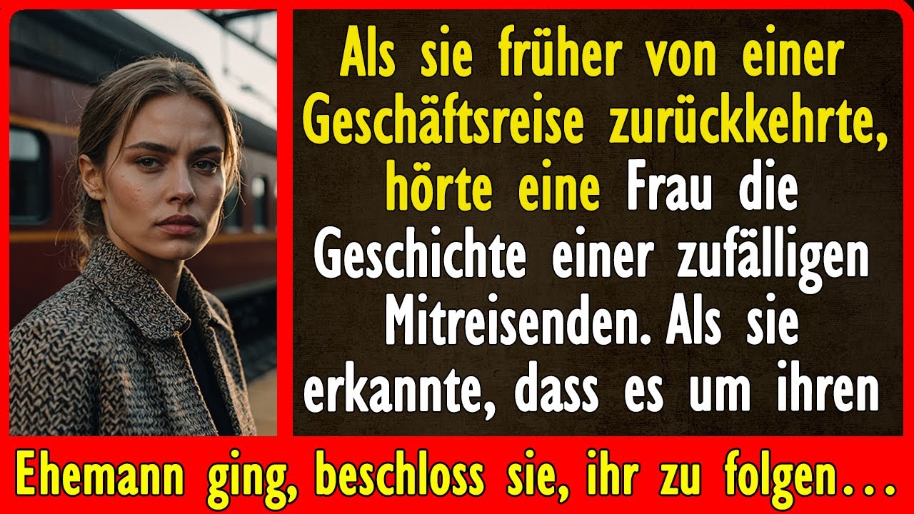 Als sie früher von einer Geschäftsreise zurückkehrte, hörte eine Frau die Geschichte einer...