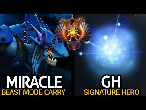 MIRACLE [Slark] Beast Mode Carry ft GH Signature Hero Great Duo Dota 2