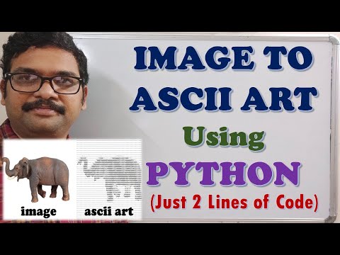 IMAGE TO ASCII ART USING PYTHON || ASCII ART USING PYTHON