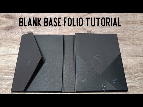BLANK BASE FOLIO TUTORIAL ✨✨ | Album less than 2 hours | ~ Start to Finish | Scrapbook Mini Album