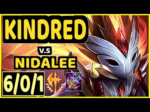 REGANK (KINDRED) vs NIDALEE - 6/0/1 KDA JUNGLE CHALLENGER GAMEPLAY - KR