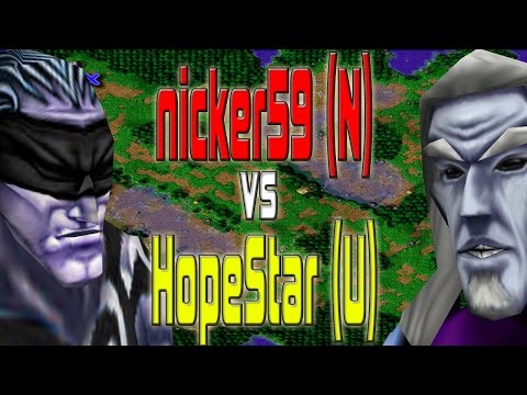 Warcraft 3 - nicker59 (N) vs (U) HopeStar