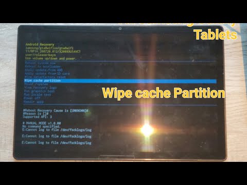 All Samsung Galaxy Tablets: how to wipe the cache Partition