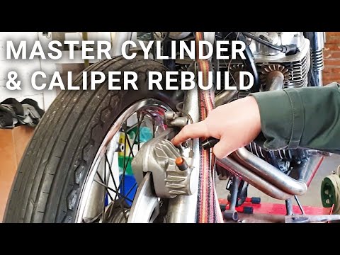 Motorcycle Brake Caliper & Master Cylinder Rebuild Guide - Honda CB750 | Part 21