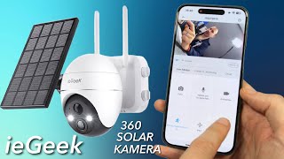 ieGeek 5MP Solar 360 Grad Aussenkamera Unboxing, Setup & 1. Eindruck