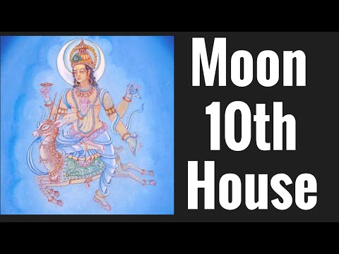 Moon in Tenth House (Moon 10th House) Vedic Astrology