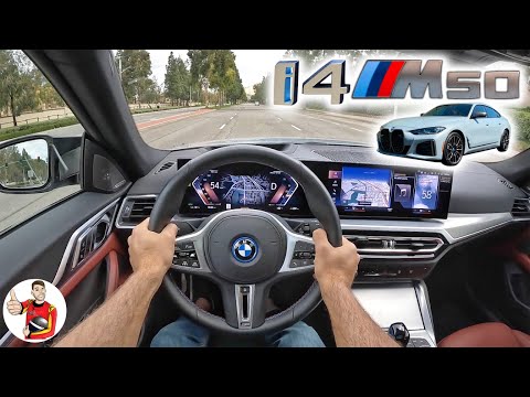 Thumbnail for The 2022 BMW i4 M50 is a Blazing Fast, but Half-Baked EV (POV Drive Review) by SEAT, BMW, BMW i4, Car