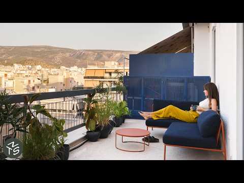 Small Apartment Inspired by Textures of Athens, 50sqm/538sqft