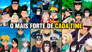 O NINJA MAIS FORTE DE CADA TIME EM NARUTO