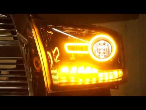 Custom Ram 2013+ Projector - Dual Switchbacks and Demon Eyes