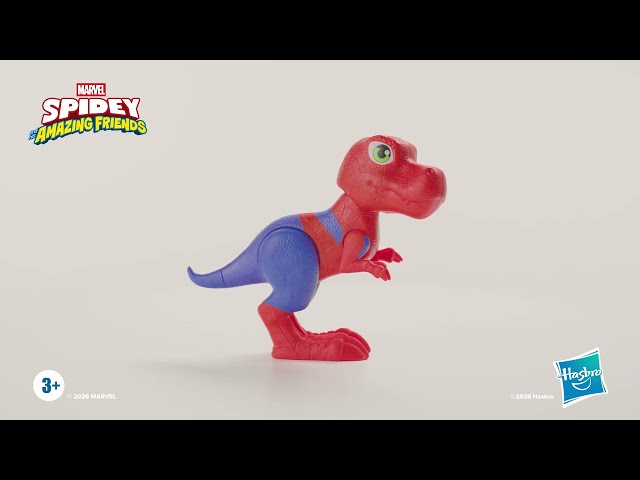 Vídeo relacionado con Marvel Spidey and His Amazing Friends, Spidey-Rex, Juguete de Dinosaurio, Figura de acción Gigante