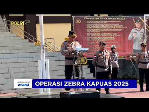 POLRES SANGGAU GELAR APEL PASUKAN OPERASI ZEBRA KAPUAS 2025