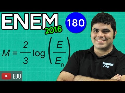 ENEM 2016 Matemática #45 - Definição de Logaritmo (questão difícil)