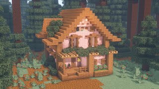 [Minecraft] How to Build a Cherry Blossom Cottage / House / Tutorial