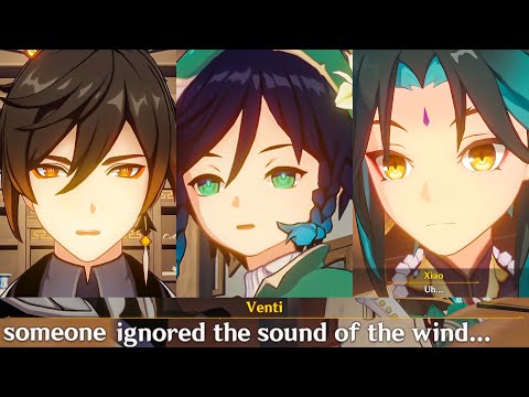 VENTI Meets ZHONGLI & XIAO Dining Cutscene 2023 Lantern Rite 3.4 Genshin Impact