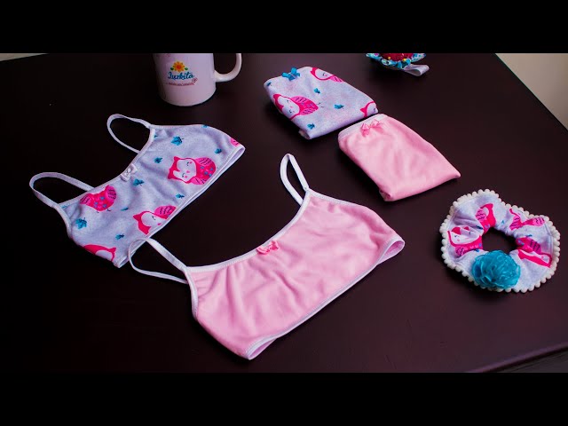 Vídeo relacionado con Sujetador Bustier para Niñas, Sujetadores de Algodón Bralette, Juego de Sujetador de 4 Piezas, con Almohadillas Extraíbles, Adecuado para Niñas con Un Busto de 60cm-80cm para 8-16 Años