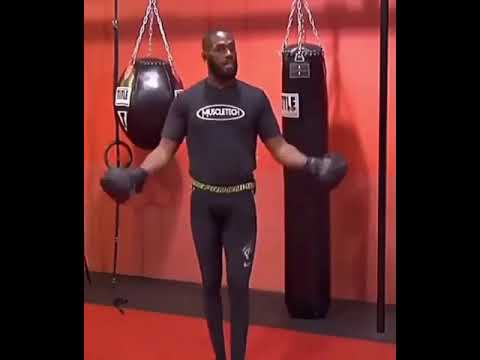 Jon Jones shows his Signature move - Spinning Elbow