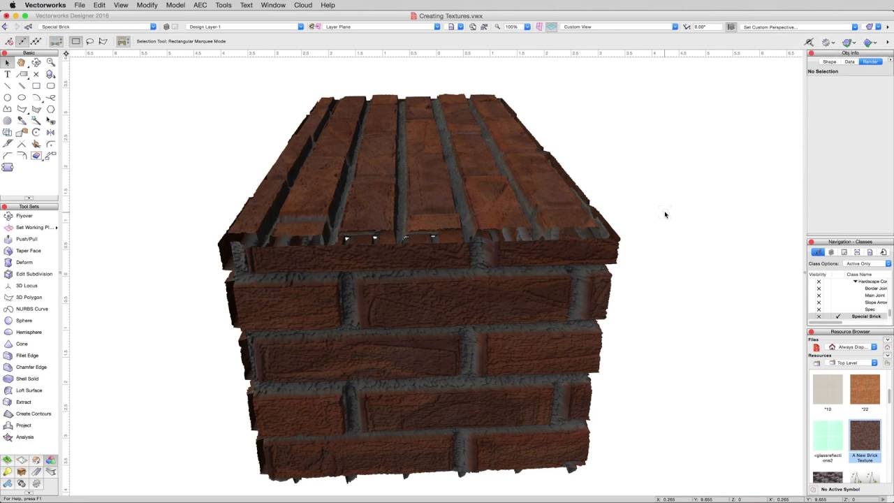 Rendering in Vectorworks - Creating Textures