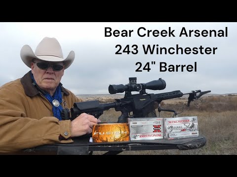 BCA 243 Win. Testing 3 Factory Loads. Winchester XP, Win. Super X, Federal Fusion.