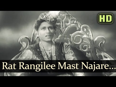 Raat Rangilee Mast Nazare - Dulari Songs - Suresh - Madhubala - Mohd Rafi