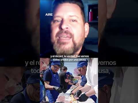 Ceres hizo el sándwich de mortadela más largo del país
