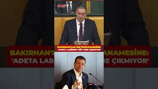 DEM Parti Eş Genel Başkanı Tuncer Bakırhan, İBB iddianamesini eleştirdi