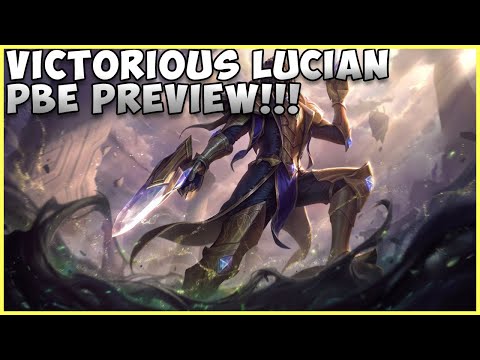 NEW VICTORIOUS LUCIAN SKIN LEAGUE OF LEGENDS
