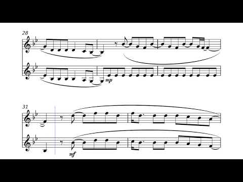 COLDPLAY - The Scientist // FRENCH HORN Duet Sheet Music