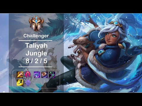 [4K] LOL Challenger Taliyah Jungle (8/2/5) Ep.426