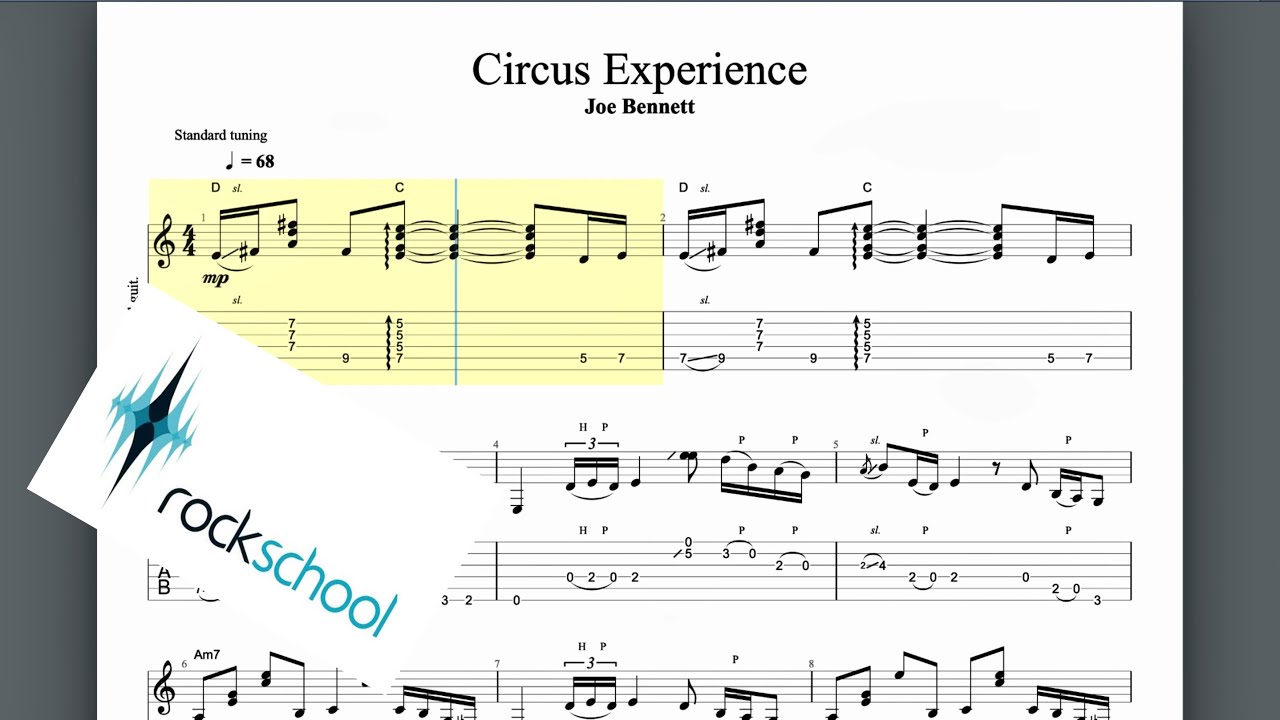Circus Experience Rockschool GRade 4 Guitar