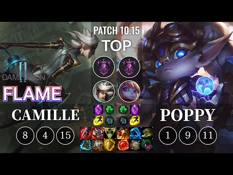 DWG Flame Camille vs Poppy Top - KR Patch 10.15