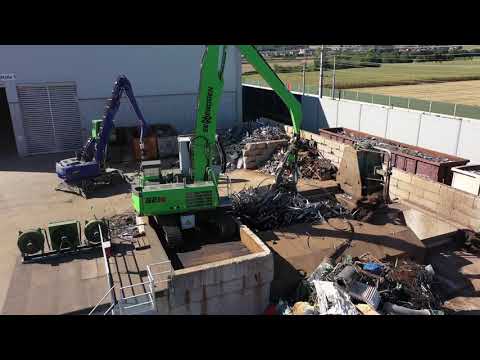 SENNEBOGEN 821 Crawler Electro - Scrap Recycling at Metall Recycling Müller-Gutenbrunn GmbH, Austria