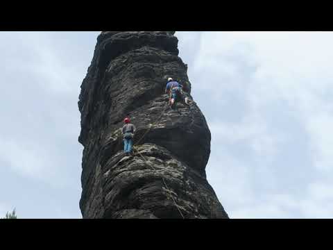 Bielatal - Schiefer Turm - Ostkante (jen krátký záběr)