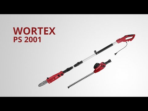 фото высоторез кусторез wortex ps 2001 (750 вт, шина 8'', штанга до 2 м.  0
