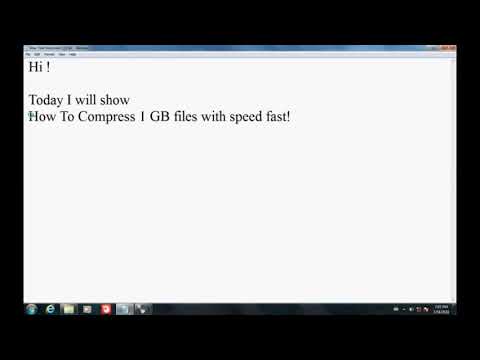 How to Compress 1 GB to 150 KB #1