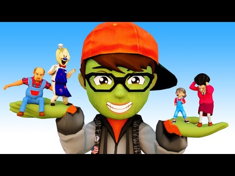 Unhappy and Happy - Nick Baby Zombie - Scary Teacher 3D Fun Animation