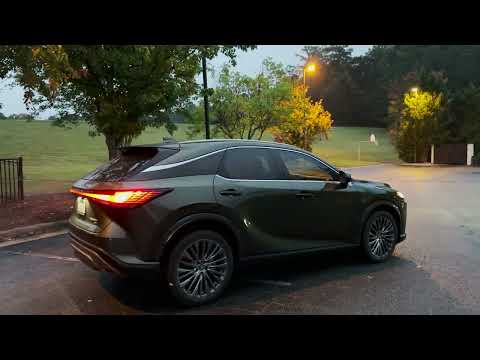 At Night with 2023 Lexus RX 350h: Inside and Out!