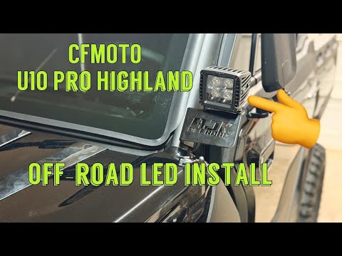 CFMOTO U10 Pro highland LED upgrade| Night riding just got better!
