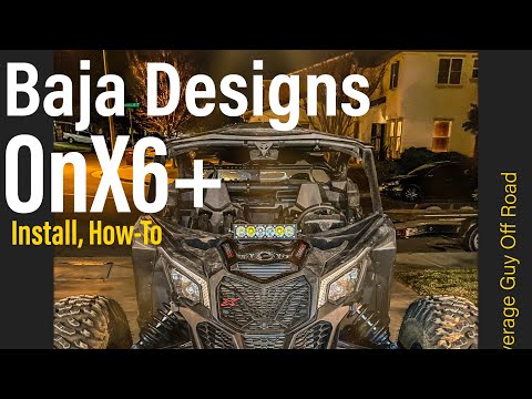 Baja Designs OnX6+ Shock Mount Kit Install on Can Am Maverick X3