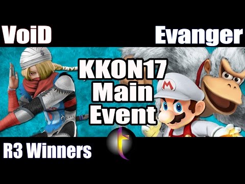 KKON17 Main Event: SSB Wii U - WR3 - VoiD vs Evanger
