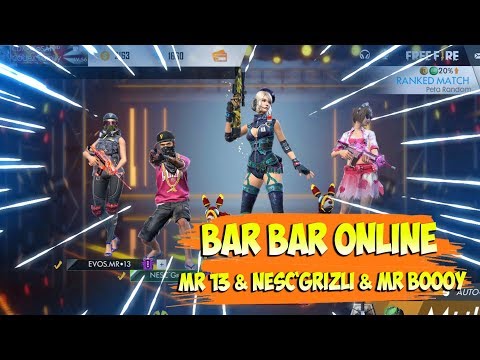 MABAR RANKED EVOS MR 13, NESC GRIZLI & MR BOOOY AUTO BOOYAH!!