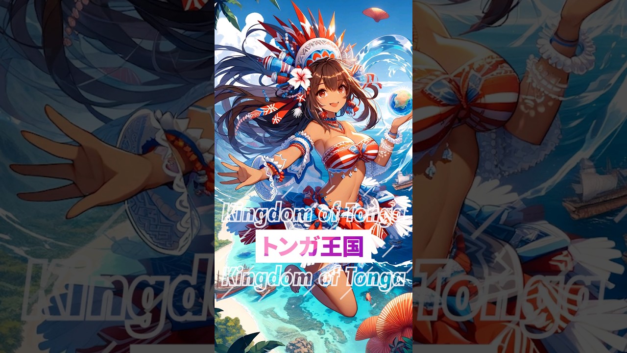 世界各国を魔法少女に擬人化してみた【オセアニア編】 #shorts #aiイラスト